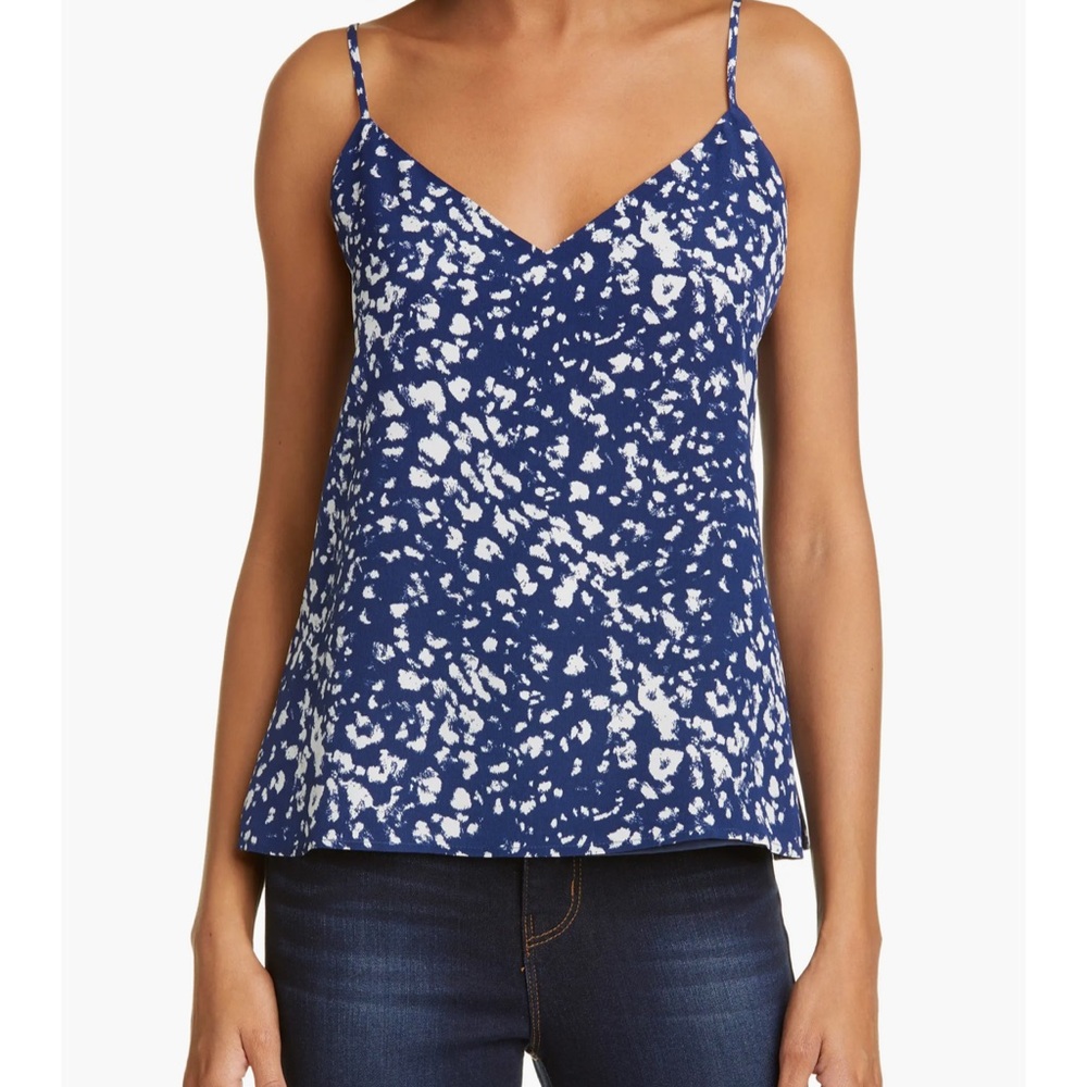NWT L'Agence Jane Print Silk Tank Sz Med $230